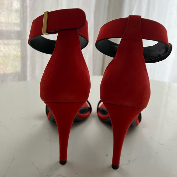 ❌ SOLD - Celine NWB bright red/orange heels Phoebe Philo era - Picture 6 of 9